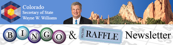 Bingo-raffle newsletter banner