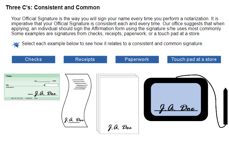 Official Signature tutorial